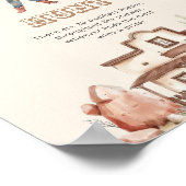 アフロ女性のカーボーイランチ赤ちゃんシャワーおしゃぶり狩り ポスター (角)