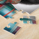 アフロ女性エレガントと奇妙な休日の気分 ジグソーパズル (側面)