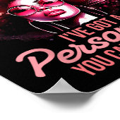 アフロ女性ブラックプライドアフリカンアメリカン・ガールウィメンズ ポスター (角)