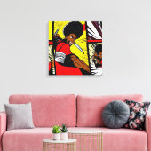 アフロ忍者 キャンバスプリント (インサイチュ (リビング))