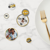 アフロ男の赤ちゃん90のヒップホップレトロベビーシャワー写真 コンフェッティ (グループ)