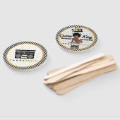 アフロ男の赤ちゃん90のヒップホップレトロベビーシャワー ハンドファン (組立なし)