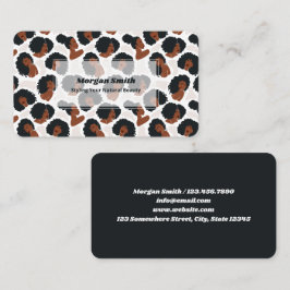 アフロ編み 名刺