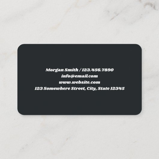 アフロ編み 名刺 (裏面)