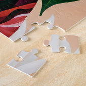 アフロ黒人女性モンステラデリシオサボタニカル ジグソーパズル (側面)