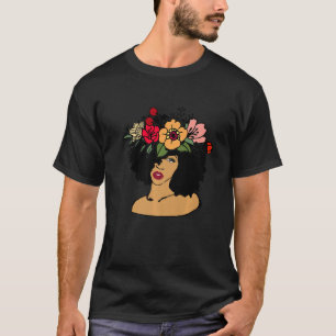 アフロ黒人黒人歴史月間アフリカンアメリ Tシャツ