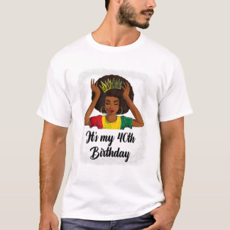 アフロ40歳の誕生日 Tシャツ