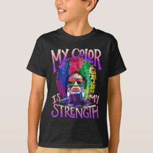 アフロ・アフリカ・アメリカ人女性ブラック・プライドメラニン・ク Tシャツ