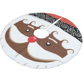 アフロ・アメリカン・サンタ ブラッシュドポリエステルツリースカート (アングル)