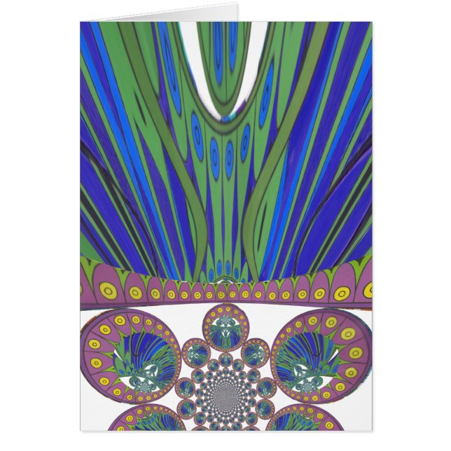 アフロ・エジプト融合：万華鏡のように千変万化するパターンデザイン (正面)