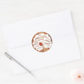 アフロ・ガール・ブラック・ウーマン・アフリカ・アメリカン ラウンドシール (封筒)