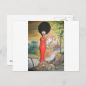 アフロ・グラム：時代を超える美しさ ポストカード (正面/裏面)