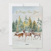 アフロ・サンタクロースとレッドトラックのクリスマスカード シーズンカード (裏面)