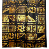 「アフロ・ヌビアライフスタイル体験」 シャワーカーテン (正面)