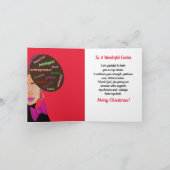 アフロ・パフ・アメリカのいとこクリスマス カード (内部)