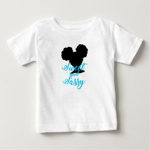 アフロ・パフ SweetとSassy 天然ヘア ベビーTシャツ