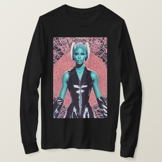 アフロ・フューチャー Tシャツ (デザイン正面)