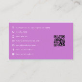 アフロ・ブラック女性エンパワーメント・リーダーシップ・アート 名刺 (裏面)