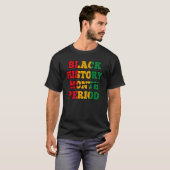 アフロ・ブラック歴史月期アフリカプライドBHM Tシャツ (正面フル)