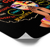 アフロ・ブラック歴史月間アフリカ系アメリカ先生 ポスター (角)