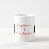 アフロ・ヘア・クリスマス・ハット コーヒーマグカップ (中央)