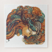 アフロ・ボホ・クイーンカラフル- 芸術的 ジグソーパズル (横)