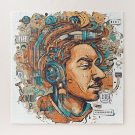 アフロ・ボホ・クイーンカラフル- 芸術的 ジグソーパズル