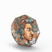 アフロ・ボホ・クイーンカラフル- 芸術的 フォトブロック (右)