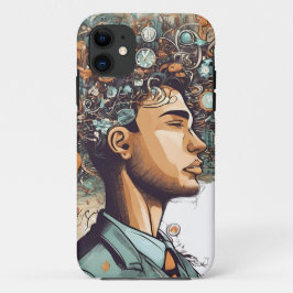 アフロ・ボホ・クイーンカラフル- 芸術的 iPhone 11 ケース