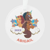 アフロ・ユニコーン「メイド・オブ・魔法」トリオデザイン オーナメント (正面)