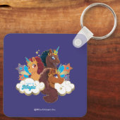 アフロ・ユニコーン「メイド・オブ・魔法」トリオデザイン キーホルダー (裏面)