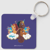 アフロ・ユニコーン「メイド・オブ・魔法」トリオデザイン キーホルダー (裏面)