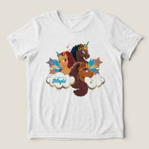 アフロ・ユニコーン「メイド・オブ・魔法」トリオデザイン トライブレンドTシャツ