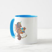 アフロ・ユニコーン「メイド・オブ・魔法」トリオデザイン マグカップ (正面左)