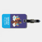 アフロ・ユニコーン「メイド・オブ・魔法」トリオデザイン ラゲッジタグ (裏面横)