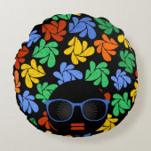 アフロ ラブ カラフル ピロー (正面)