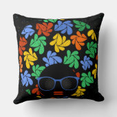 アフロ·ラブ·ピカラフルロー クッション (裏面)