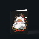 アフ信じロ・サンタアフリカ系アメリカ人クリスマスブラック カード<br><div class="desc">アフ信じロ・サンタアフリカンアメリカンクリスマスブラックプライド</div>