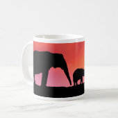 アフ救リカゾウ コーヒーマグカップ (正面左)