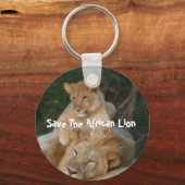 アフ救リカライオン キーホルダー (正面)