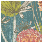 アフ数々のリカ抽象芸術花柄 ファブリック (クローズアップ)