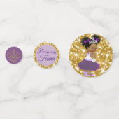 アフ王室のリカプリンセスファンシー紫|金ゴールドグリッター コンフェッティ (裏面)