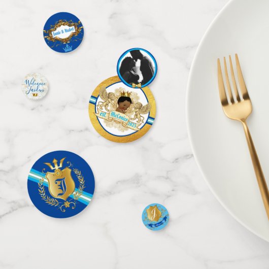 アフ王室のリカンプリンスブルー&金ゴールドファンシーコンフェ コンフェッティ (グループ)