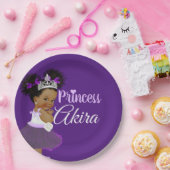 アフ王室のリカ紫プリンセス|ファンシー| ペーパープレート (パーティー)