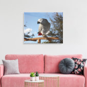 アフ素晴らしリカのオウム キャンバスプリント (インサイチュ (リビング))