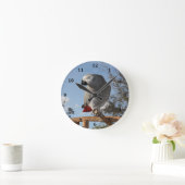 アフ素晴らしリカのオウム ラウンド壁時計 (ホーム)