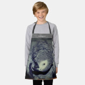 アフ間抜けリカ産グレイパーソナライズされたオウム エプロン (着用した状態)