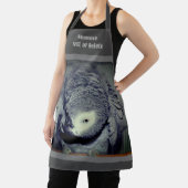 アフ間抜けリカ産グレイパーソナライズされたオウム エプロン (インサイチュ)