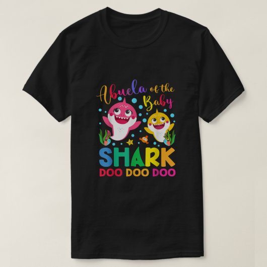 アブエラオブザベビーシャーク誕生日アブエラシャーク Tシャツ (デザイン正面)