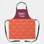 アブエラズコチーナボヘミアンフローラおばあちゃんのキッチン エプロン (正面)